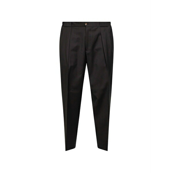 ブリリア 1949 メンズ カジュアルパンツ ボトムス Straight-leg trousers Black|asty