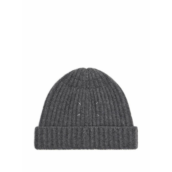 マルタンマルジェラ メンズ 鳥打ち帽 付属物 Ribbed stitch cap Grey