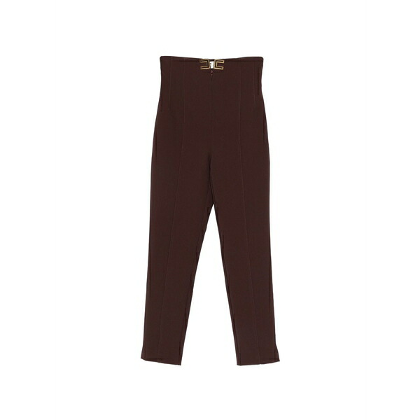 エリザベスフランキ レディース カジュアルパンツ ボトムス High-waist trousers Brown｜asty