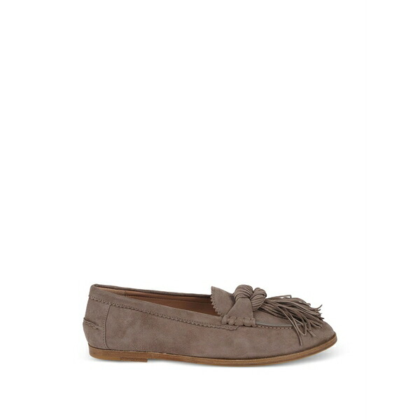 アクアズーラ レディース スリッポン・ローファー シューズ Tassel suede loafers Brown|asty