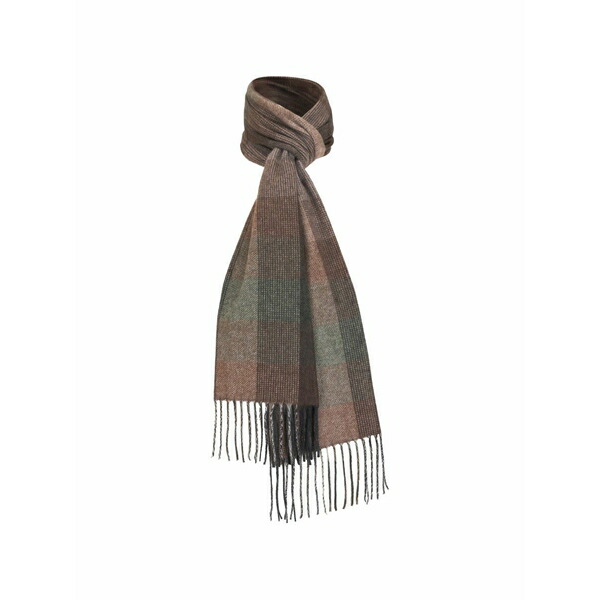 チェルシー インポーツ メンズ えり巻き・袈裟・えり巻き 付属物 Check cashmere scarf Brown