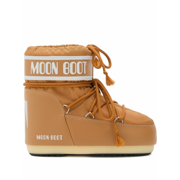 ムーンブーツ メンズ ブーツ シューズ Icon padded logo-band boots Brown|asty