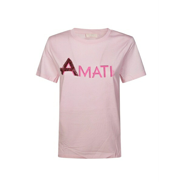 リュージョー レディース プルオーバー トップス Short-sleeve t-shirt Pink