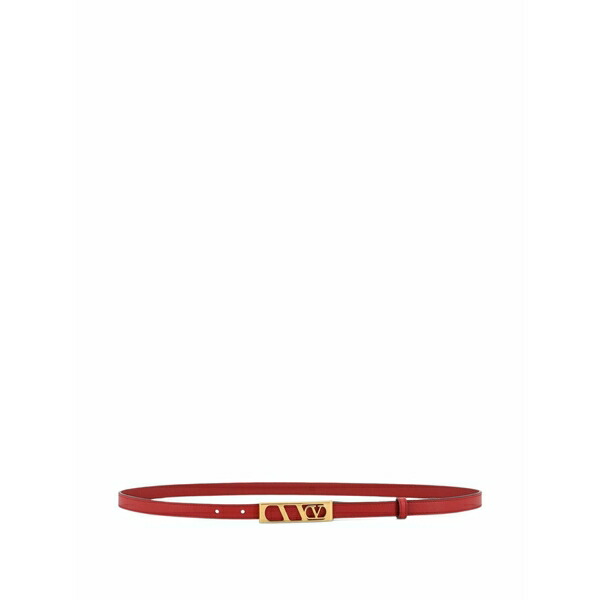 ヴァレンティノ ガラヴァーニ レディース 三尺帯 付属物 Logo-buckle leather belt Red