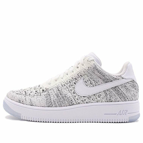Nike ナイキ レディース スニーカー  【(WMNS) Nike Air Force 1 Flyknit Low \u0027Summit White Grey\u0027 820256-103】  大きさ US_8.5(25.5珊)