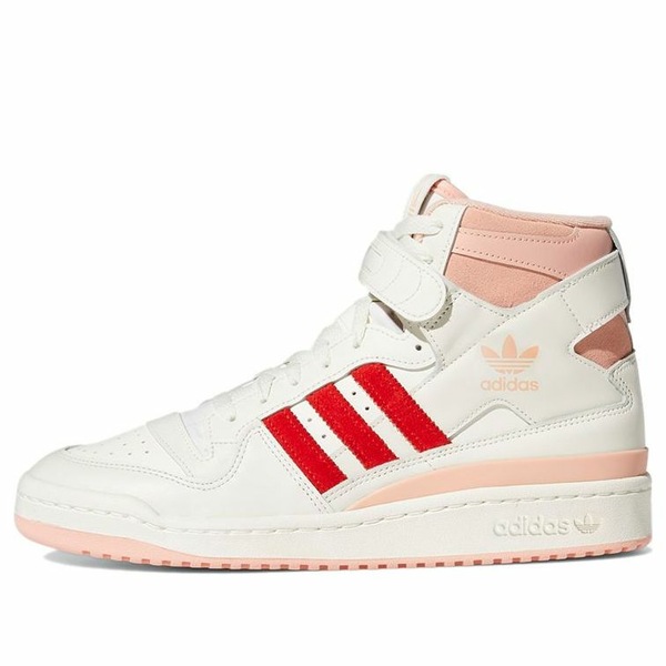 adidas アディダス メンズ スニーカー  【adidas Originals Forum 84 Hi Shoes \u0027Off White Glow Pink Vivid Red\u0027 H01670】  大きさ US_5(23.0糎)