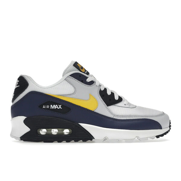 Nike ナイキ メンズ スニーカー 【Nike Air Max 90 Michigan】 サイズ US_9.5(27.5cm) White/Tour Yellow-Blue Recall|asty