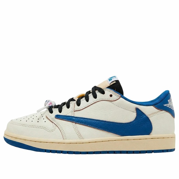 Jordan ジョーダン メンズ スニーカー 【Air Jordan 1 Low x Travis Scott x Fragment 'Sail Military Blue' DM7866-104】 サイズ US_9.5(27.5cm)|asty