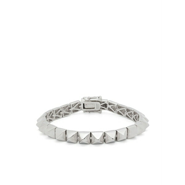 エディーボルゴ メンズ ブレスレット・バングル・アンクレット 付属物 Pyramid bracelet Silver
