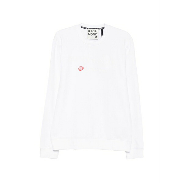 ジョン バージニアの州都 メンズ パーカー・スウェットシャツ アウター Logo-print sweatshirt White