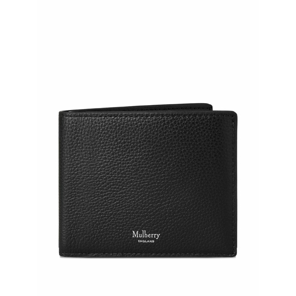 マル木ノ実 メンズ 金入れ 付属物 Classic grain bifold wallet Black