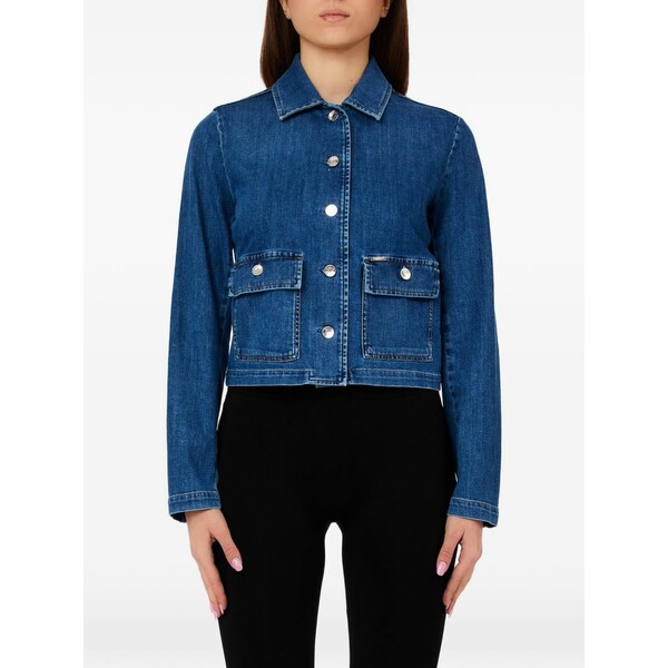 リュージョー レディース ジャケット＆ブルゾン アウター Buttoned-pocket jacket Blue｜asty