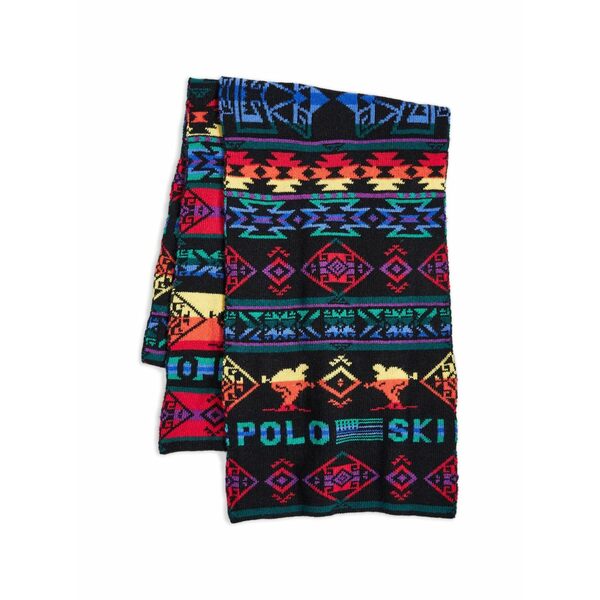 ラルフローレン メンズ 消音装置・袈裟・えり巻き 佩び物 Beacon skier scarf Black