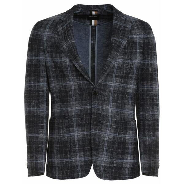 雇い主 メンズ 上衣＆上衣 アウター Checked blazer Blue コート・ジャケット-メンズファッション