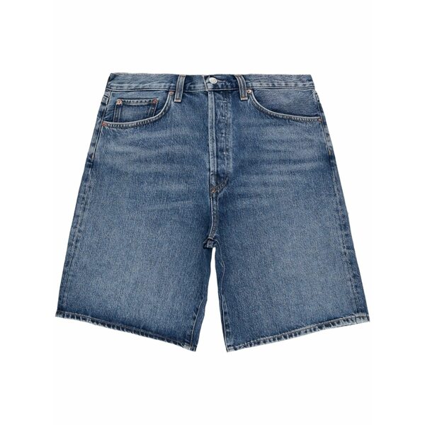 アゴルド レディース 心地好いズボン下 ボトムス Wide-leg denim shorts Blue