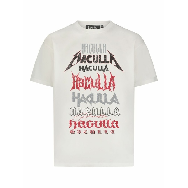 ハクーラ メンズ プルオーバー トップス Logo-print t-shirt White