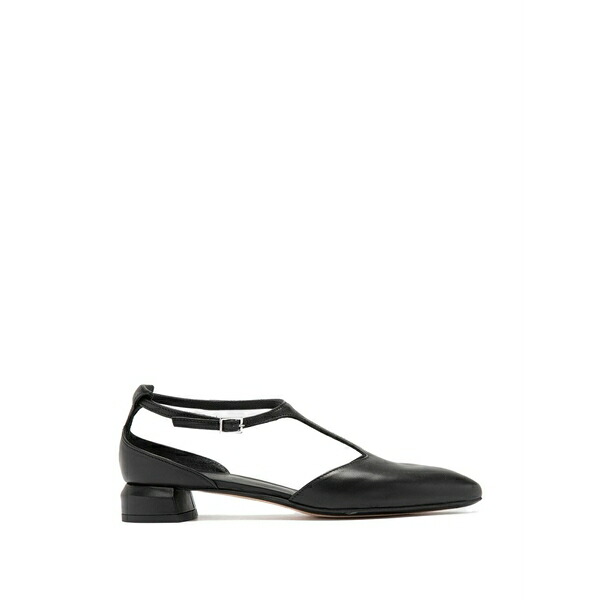 オフィチーネ クリエイティブ レディース パンプス シューズ Sage t-strap leather pumps Black｜asty
