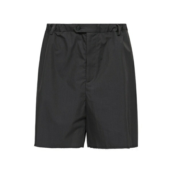 マルタンマルジェラ レディース 心地好いズボン下 ボトムス Frayed-detail cotton shorts Grey
