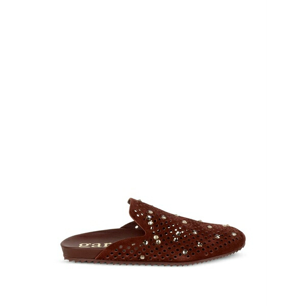 ペドロガルシア レディース サンダル シューズ Pierced studded mules Brown
