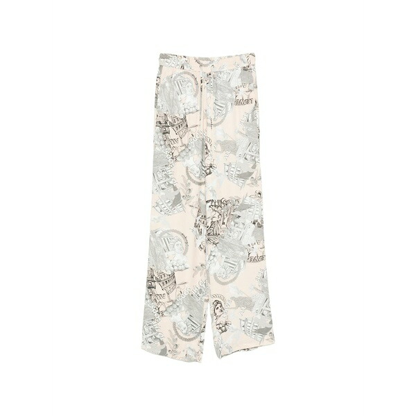 アイスバーグレタス レディース 心地好いズボン下 ボトムス Patterned palazzo pants Orange