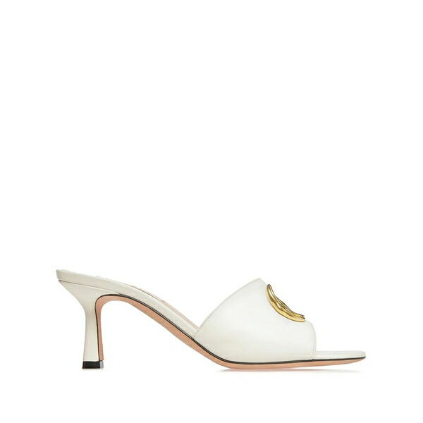 バリー レディース サンダル シューズ Geha 65mm logo-plaque sandals White|asty