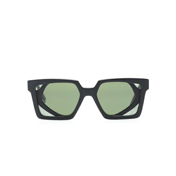 クボラウム レディース 黒眼鏡＆アイウェア 付属物 Double-frame oversized sunglasses Black