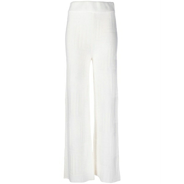 ランバン レディース 編み物\u0026ティーシャツ アウター Knitted cashmere trousers Neutrals