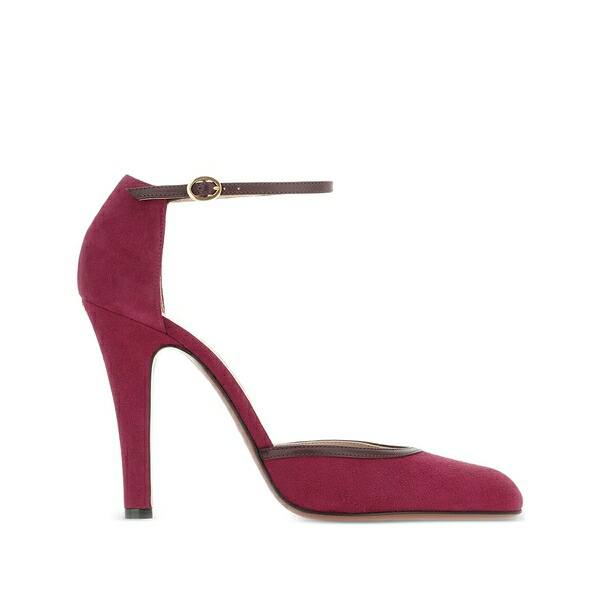 ヴァレンティノ ガラヴァーニ レディース パンプス シューズ Ankle-strap suede pumps Red