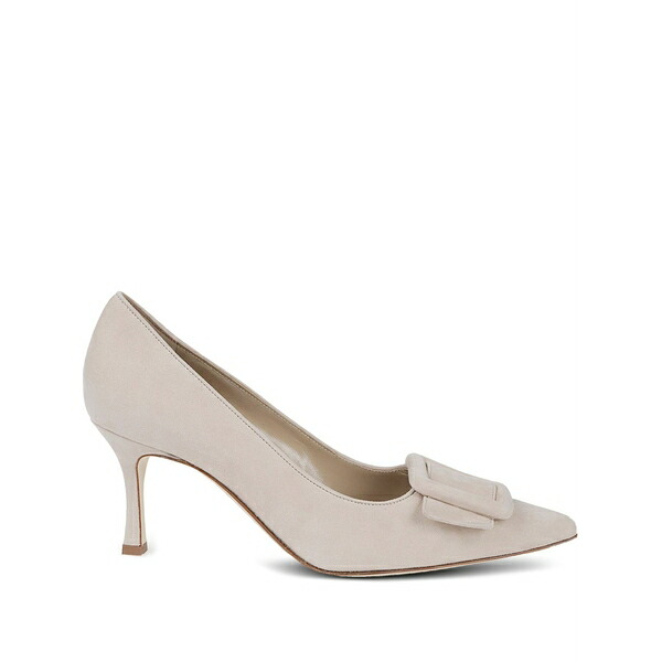マノロブラニク レディース パンプス シューズ Leather heeled pumps Neutrals
