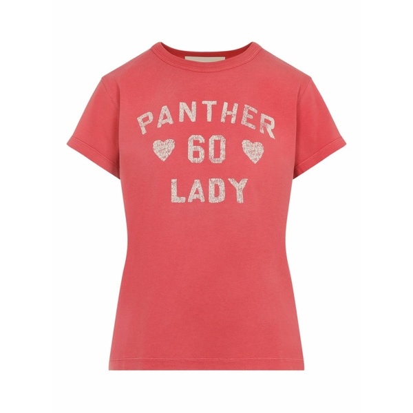 ヴァレンティノ ガラヴァーニ レディース プルオーバー トップス Panther lady-print t-shirt Red