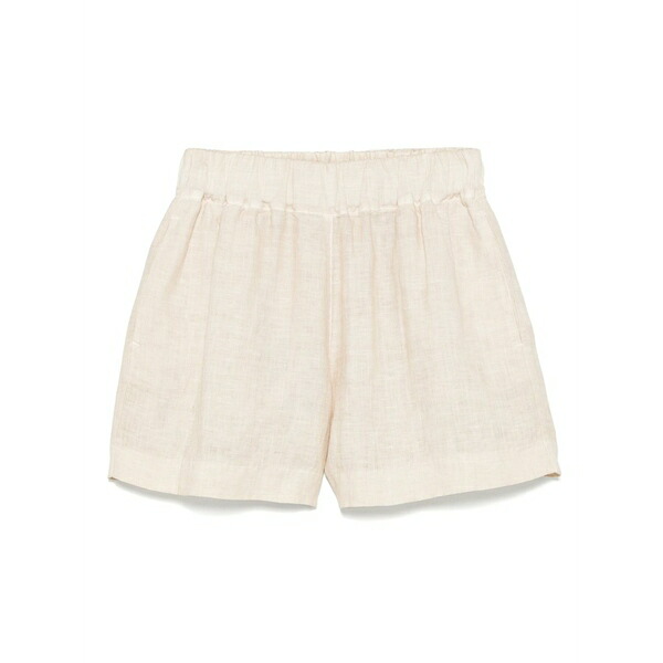 120%リノ レディース カジュアルパンツ ボトムス Linen shorts Neutrals|asty