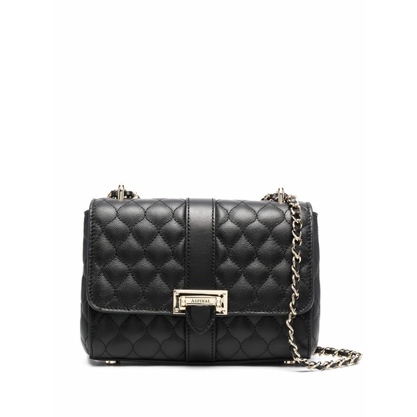 アスピナルオブロンドン レディース ショルダーバッグ バッグ Lottie crossbody bag Black｜asty