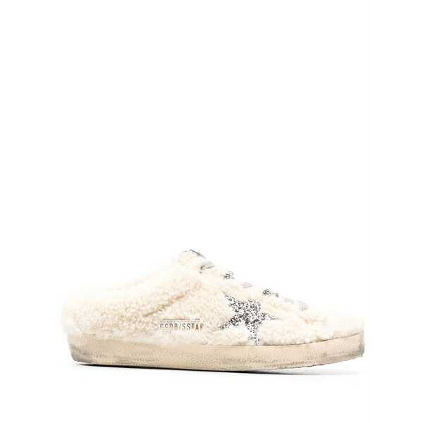 ゴールデングース レディース スニーカー シューズ Super-star sabot shearling sneakers White