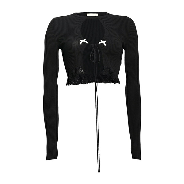【貨物輸送無料】 アニエバイ レディース ジレー アウター Cardigans Black