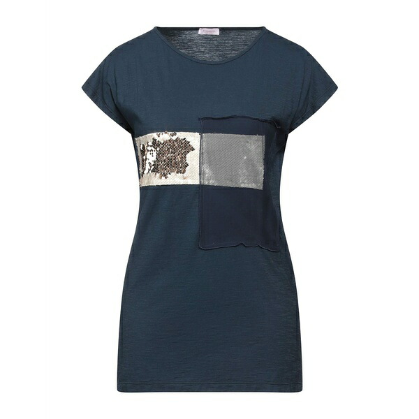 【送料無料】 ロッソピューロ レディース Tシャツ トップス T-shirts Blue
