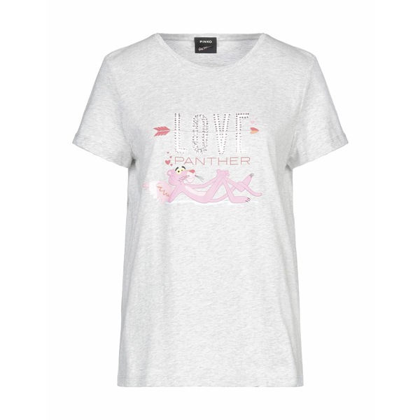 【送料無料】 ピンコ レディース Tシャツ トップス T-shirts Grey