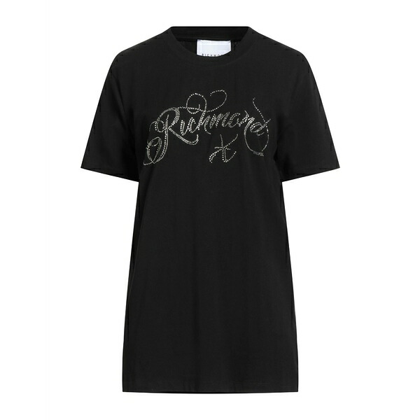 【送料無料】 ジョン リッチモンド レディース Tシャツ トップス T-shirts Black｜asty