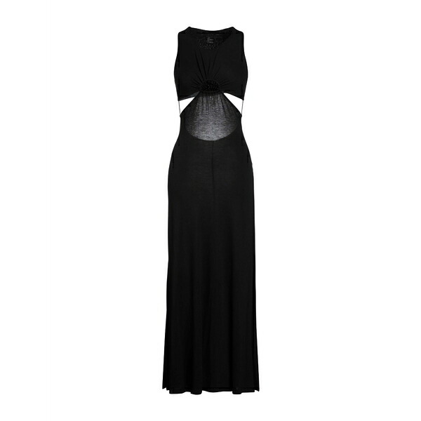【送料無料】 ピンコ レディース ワンピース トップス Maxi dresses Black