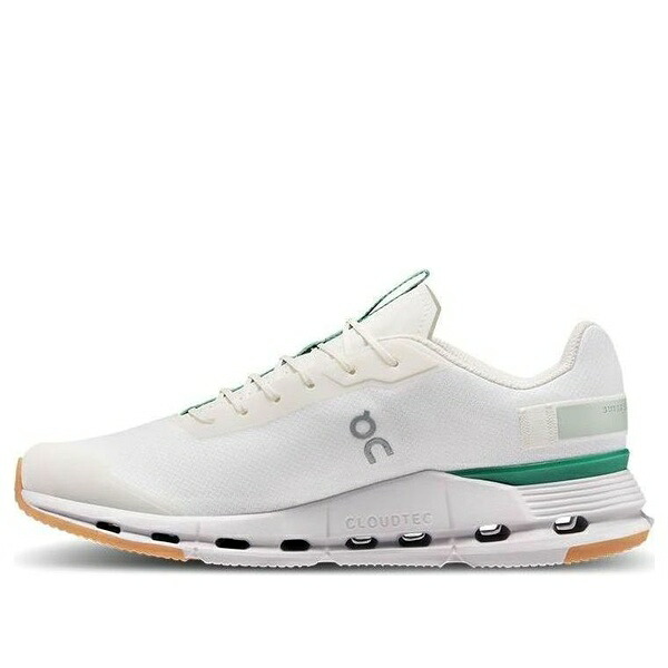 On Running オン 駈けっくら メンズ スニーカー  【On Running Cloudnova \u0027White Green\u0027 26.98222】  大いさ US_8.5(26.5糎)