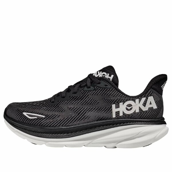 HOKA ONE ONE ホカオネオネ メンズ スニーカー  【HOKA ONE ONE Clifton 9 2E Wide \u0027Black White\u0027 1132210-BWHT】  大きさ US_11.5(29.5糎)