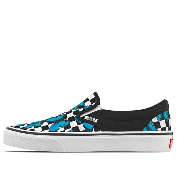 Vans バンズ メンズ スニーカー  【Vans Classic Slip-On \u0027Butterfly Checkerboard\u0027 VN0A5AO85KK】  大きさ US_9.5(27.5珊)
