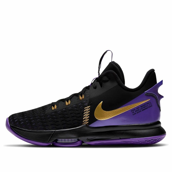 Nike ナイキ メンズ スニーカー  【Nike LeBron Witness 5 \u0027Fierce Purple Metallic Gold\u0027 CQ9380-003】  大きさ US_8(26.0糎)