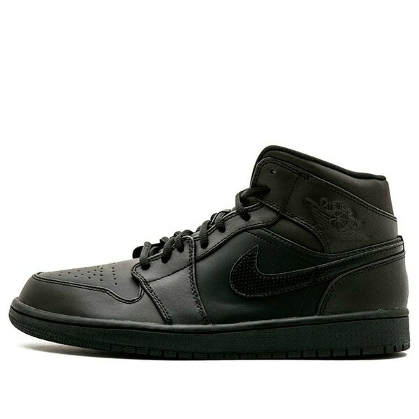 Jordan ジョーダン メンズ スニーカー 【Air Jordan 1 Mid 'Black White' 554724-034】 サイズ US_11(29.0cm)|asty