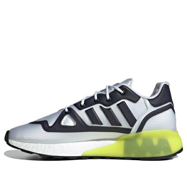 adidas アディダス メンズ スニーカー  【adidas ZX 2K Boost Futureshell \u0027White Acid Yellow\u0027 G55509】  大いさ US_9(27.0糎)
