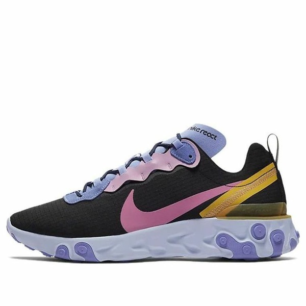 Nike ナイキ メンズ スニーカー  【Nike React Element 55 \u0027Black Palest Purple\u0027 CI9593-001】  大いさ US_9.5(27.5糎)