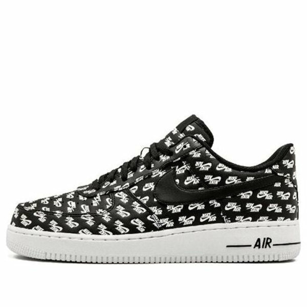 Nike ナイキ メンズ スニーカー  【Nike Air Force 1 Low \u002707 QS \u0027All Over Logo Black\u0027 AH8462-001】  大きさ US_9.5(27.5珊)