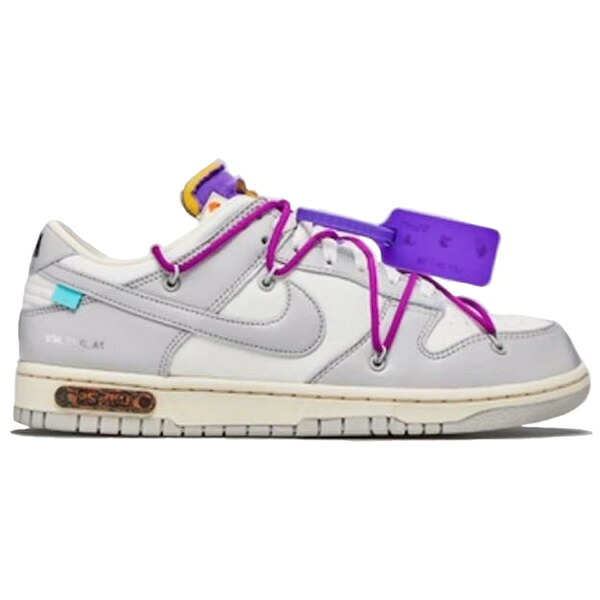 Nike ナイキ メンズ スニーカー  【Nike Dunk Low Off-White Lot 28】  大きさ US_7(25.0珊) Sail/Neutral Grey-Hyper Violet