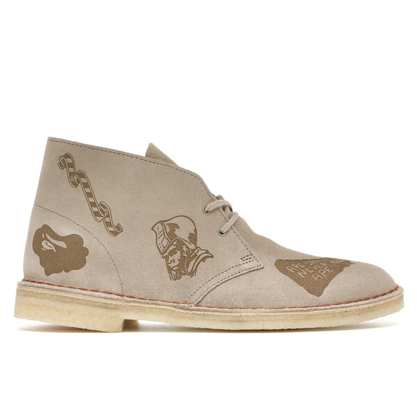 Clarks クラークス メンズ スニーカー  【Clarks Desert Boot Bape Grey Embossed】  大いさ US_10.5(28.5糎) Grey