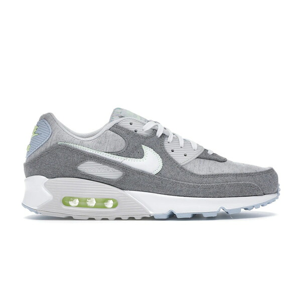 Nike ナイキ メンズ スニーカー  【Nike Air Max 90 Recycled Canvas】  大きさ US_10(28.0糎) Vast Grey/Barely Volt-Celestine Blue-White