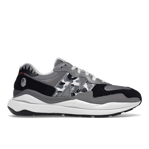 New Balance ニュー平衡にする メンズ スニーカー  【New Balance 57/40 BAPE Grey】  大きさ US_5.5(23.5珊) Grey/Black/White